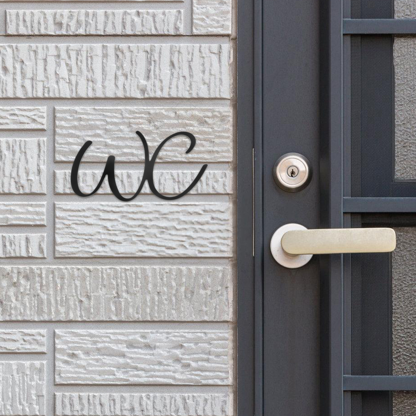 Home Bathroom Signs - Bathroom Sign Toilet Door Iron Material