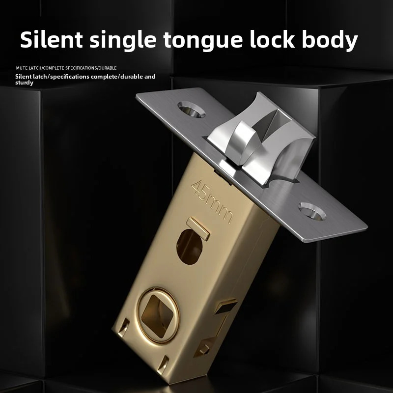 Home Hardware Bathroom Accessories - Universal Silent Single Tongue Metal Lock
