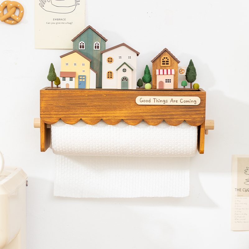 Wood Wall Mounted Paper Towel  – Home Bathroom Paper Towel Dispenser recenzja i cena