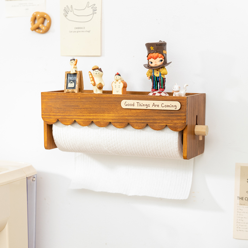 Wood Wall Mounted Paper Towel  – Home Bathroom Paper Towel Dispenser recenzja i cena