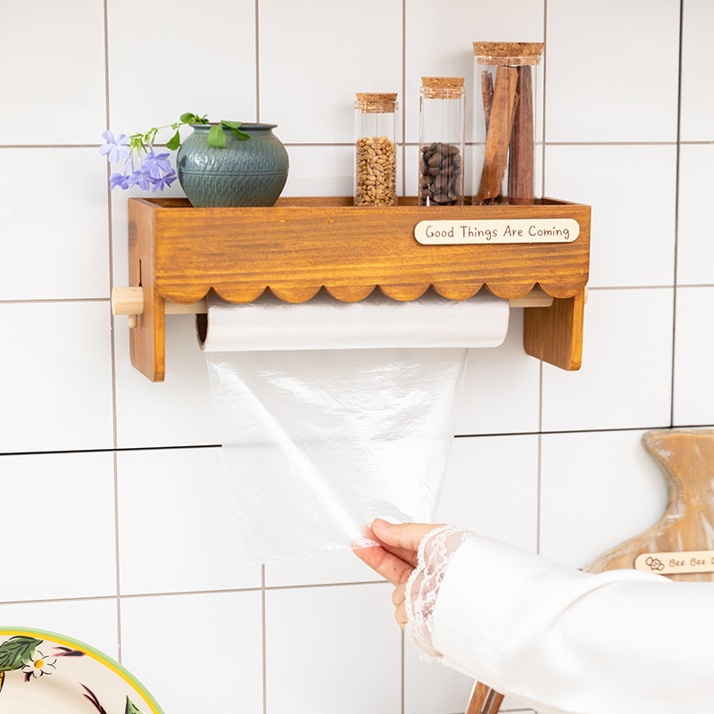 Wood Wall Mounted Paper Towel  – Home Bathroom Paper Towel Dispenser recenzja i cena