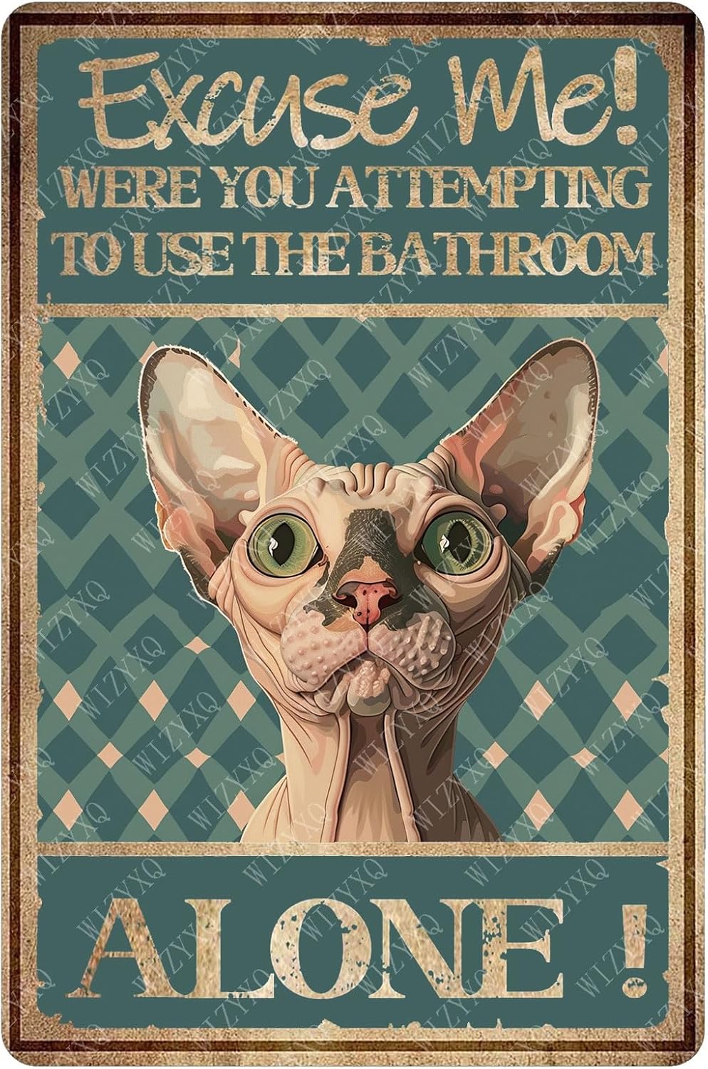 Metal Signs Excuse Me Alone Ha – Home Bathroom Signs recenzja i cena