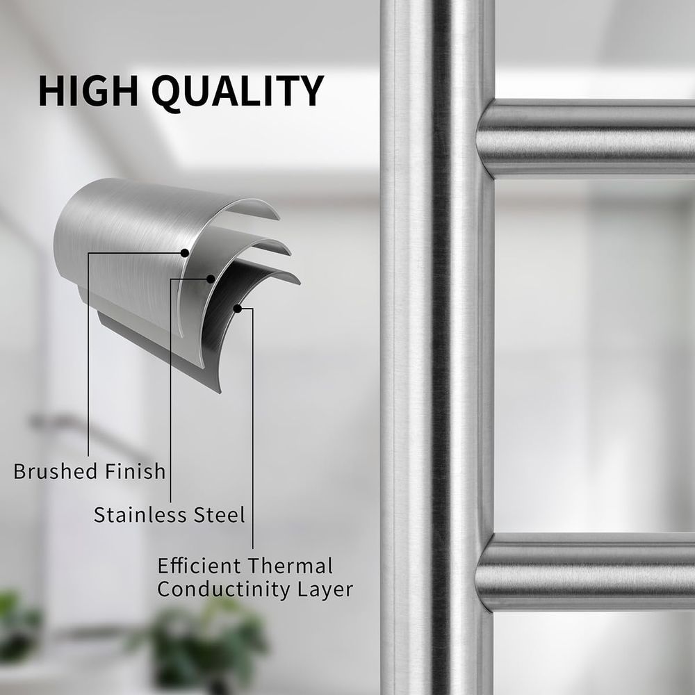 12-Bar Wall-Mounted Towel Warm – Towel Bar Stainless recenzja i cena