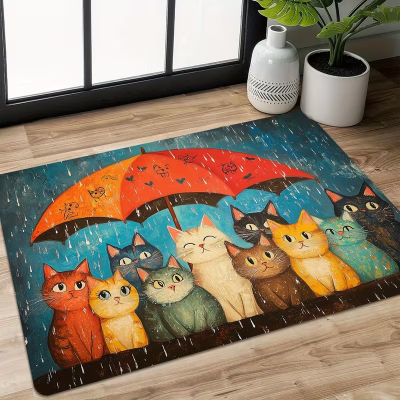 1pc Cat-Themed Floor Mat for E – Zara Home Bathroom Rug recenzja i cena