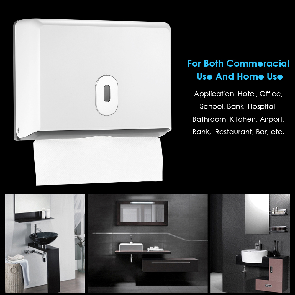ABS Material Rectangular Wall- – Home Bathroom Paper Towel Dispenser recenzja i cena
