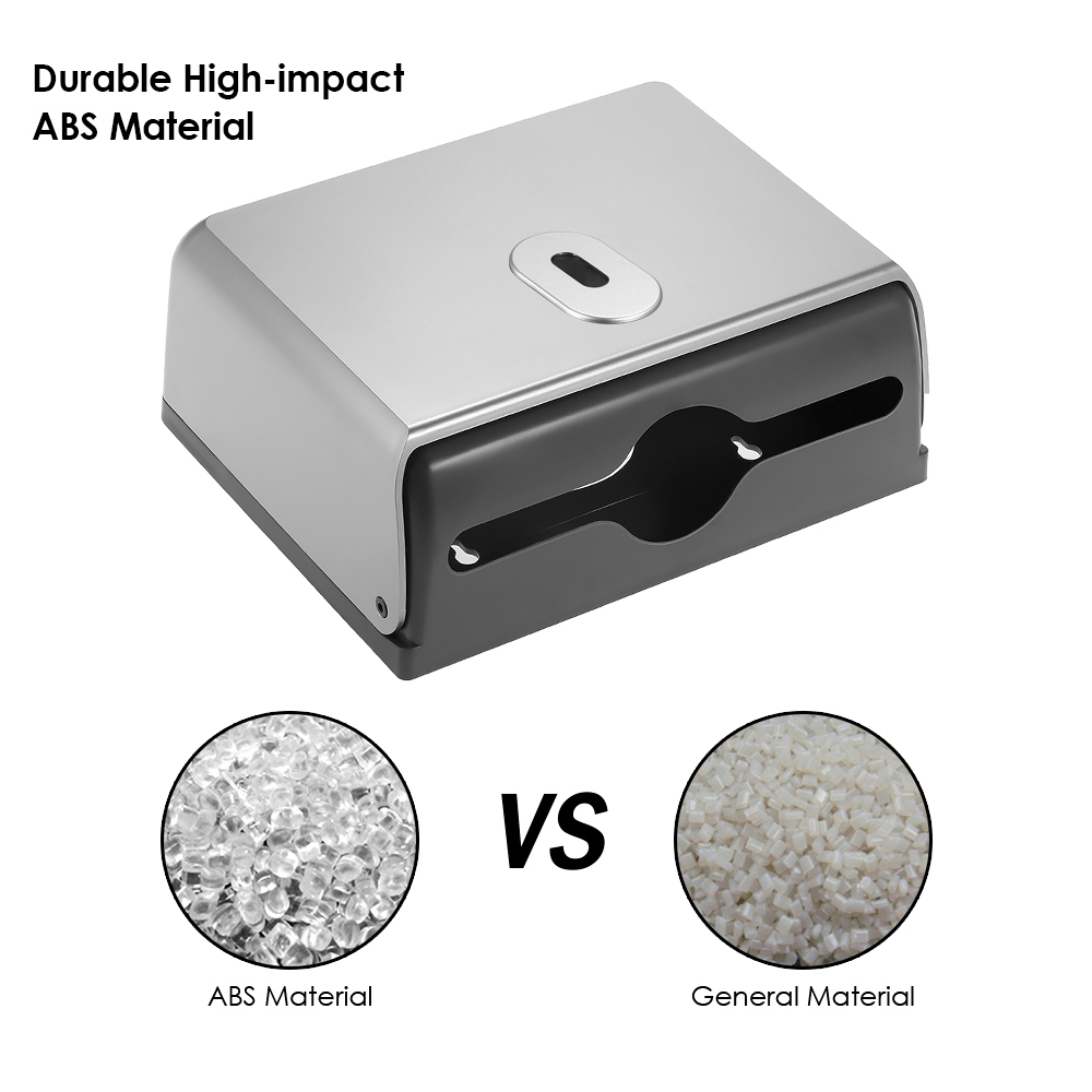 ABS Material Rectangular Wall- – Home Bathroom Paper Towel Dispenser recenzja i cena