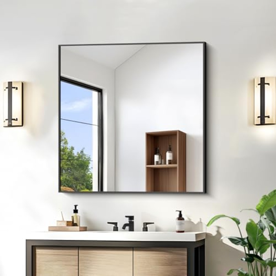 Bathroom Mirror30x30 Square Mi – Home Living Bathroom Vanity recenzja i cena
