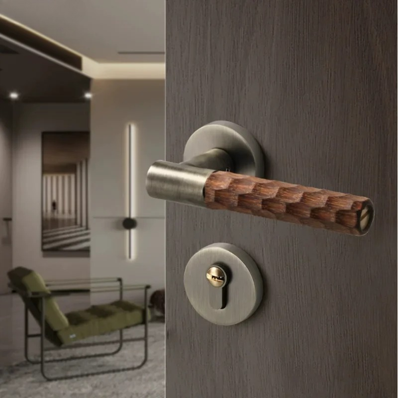 Wooden Door Handle Zinc Silent – Home Hardware Bathroom Accessories recenzja i cena