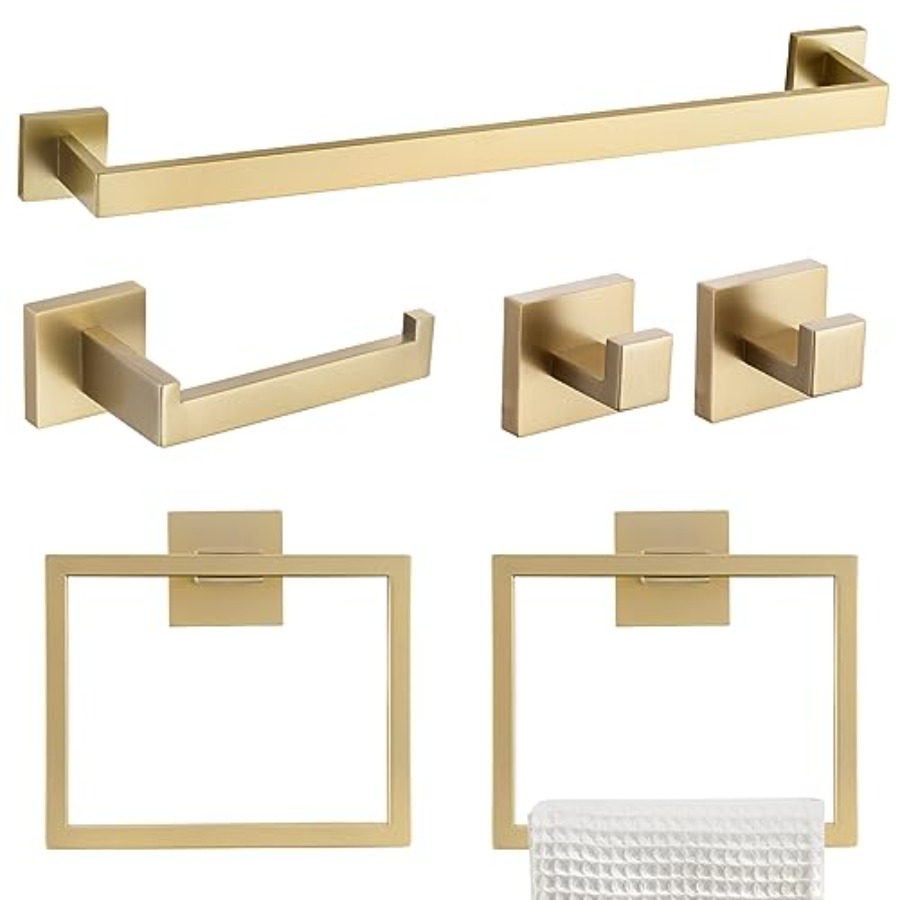 6-Piece Bathroom Towel Bar Set – Towel Bar Stainless recenzja i cena