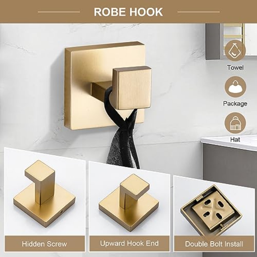 6-Piece Bathroom Towel Bar Set – Towel Bar Stainless recenzja i cena