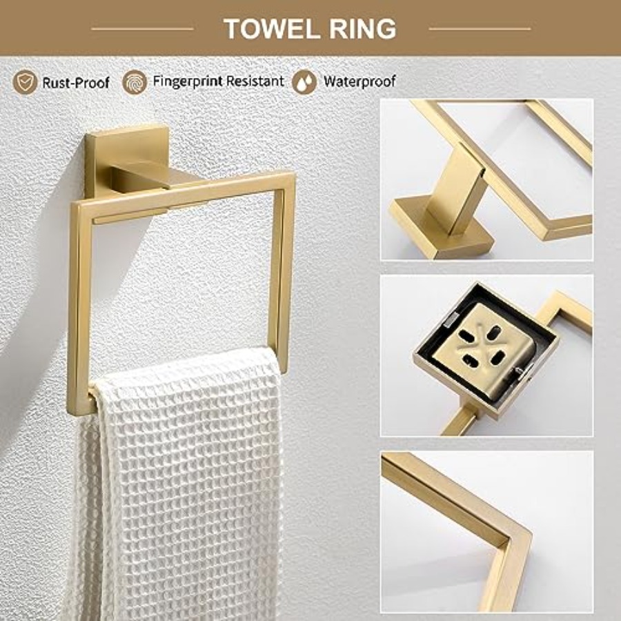 6-Piece Bathroom Towel Bar Set – Towel Bar Stainless recenzja i cena
