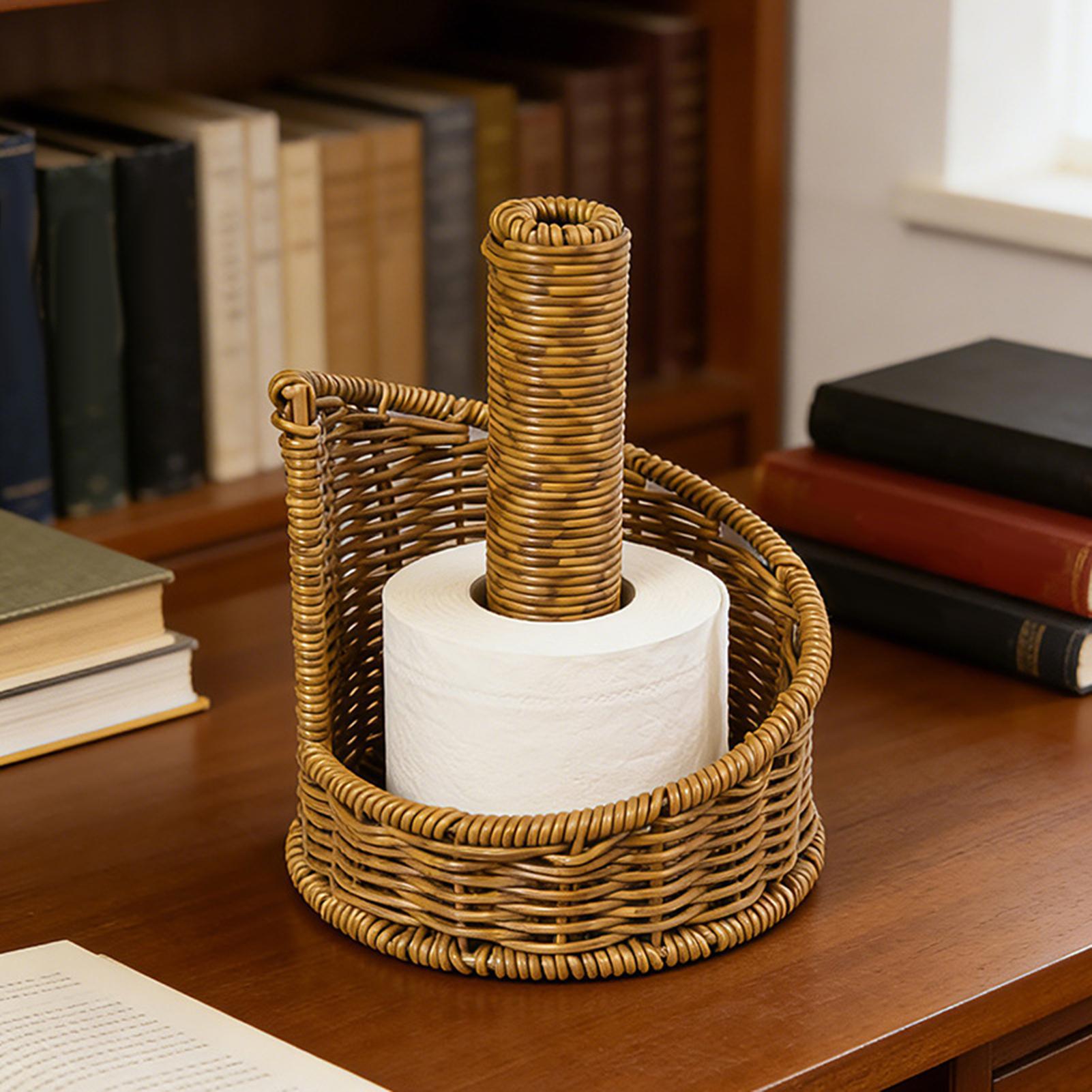 Farmhouse Toilet Paper Holder  – Home Bathroom Paper Towel Dispenser recenzja i cena