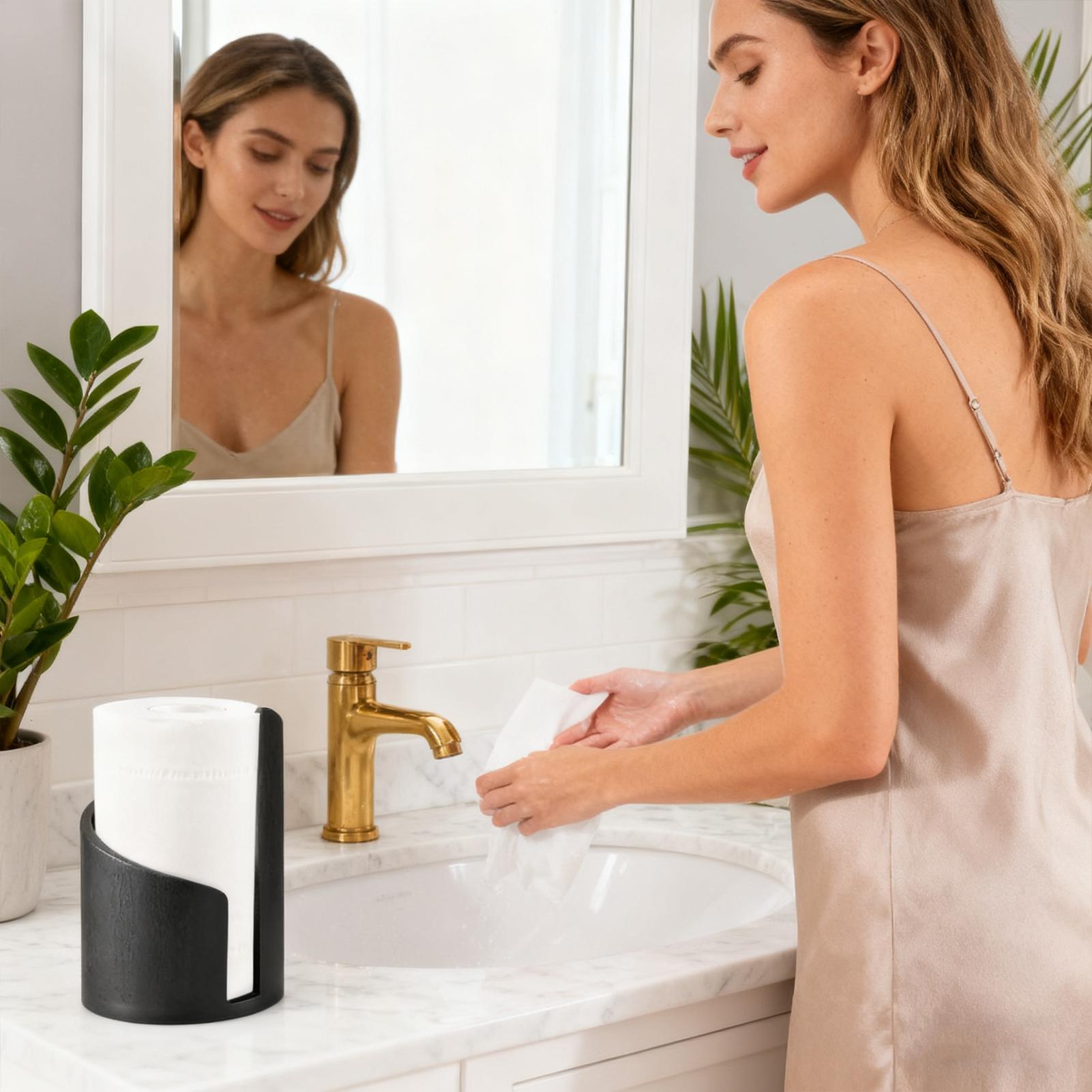 Wood Paper Towel Holder Farmho – Home Bathroom Paper Towel Dispenser recenzja i cena