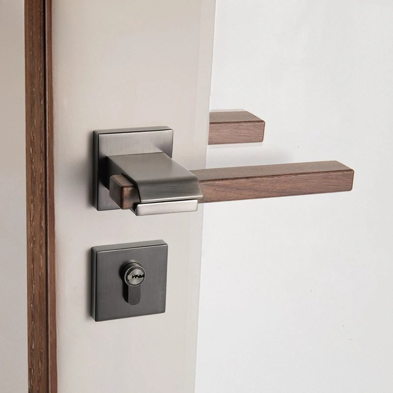 Walnut Door Handle Indoor Meta – Home Hardware Bathroom Accessories recenzja i cena