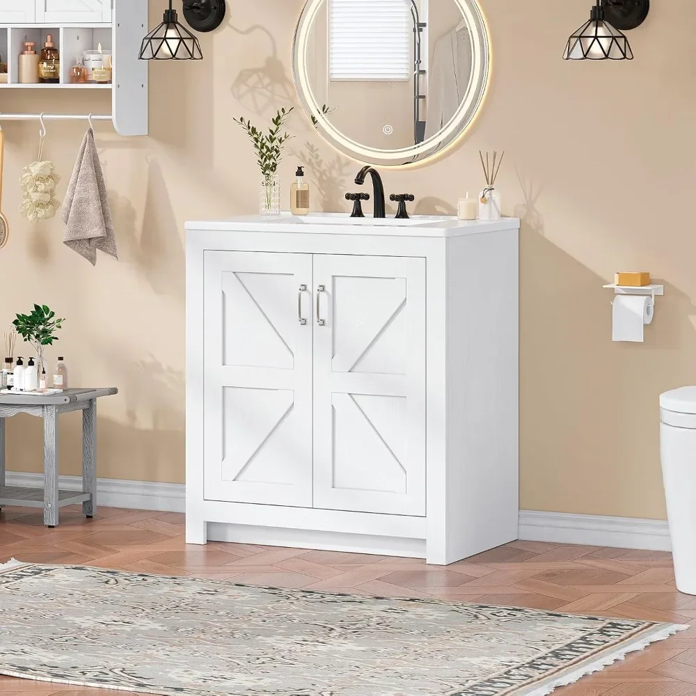 farmhouse bathroom vanity with – Home Living Bathroom Vanity recenzja i cena
