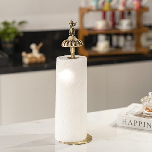 Antique-Style Brass Angel-Topp – Home Bathroom Paper Towel Dispenser recenzja i cena