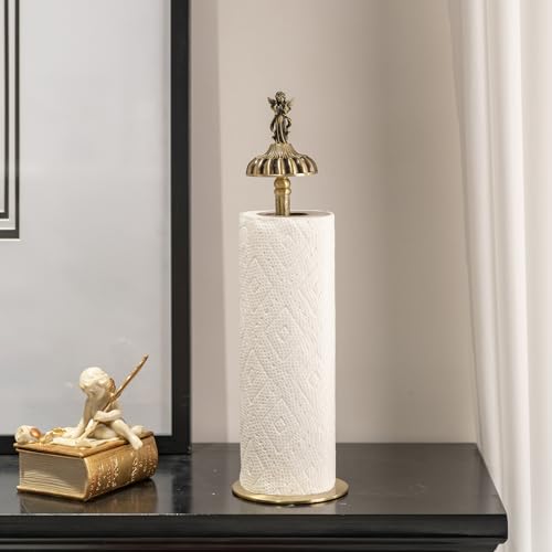 Antique-Style Brass Angel-Topp – Home Bathroom Paper Towel Dispenser recenzja i cena