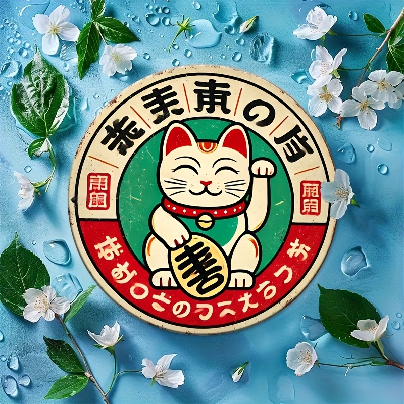 Vintage Japanese Maneki Neko C – Home Bathroom Signs recenzja i cena