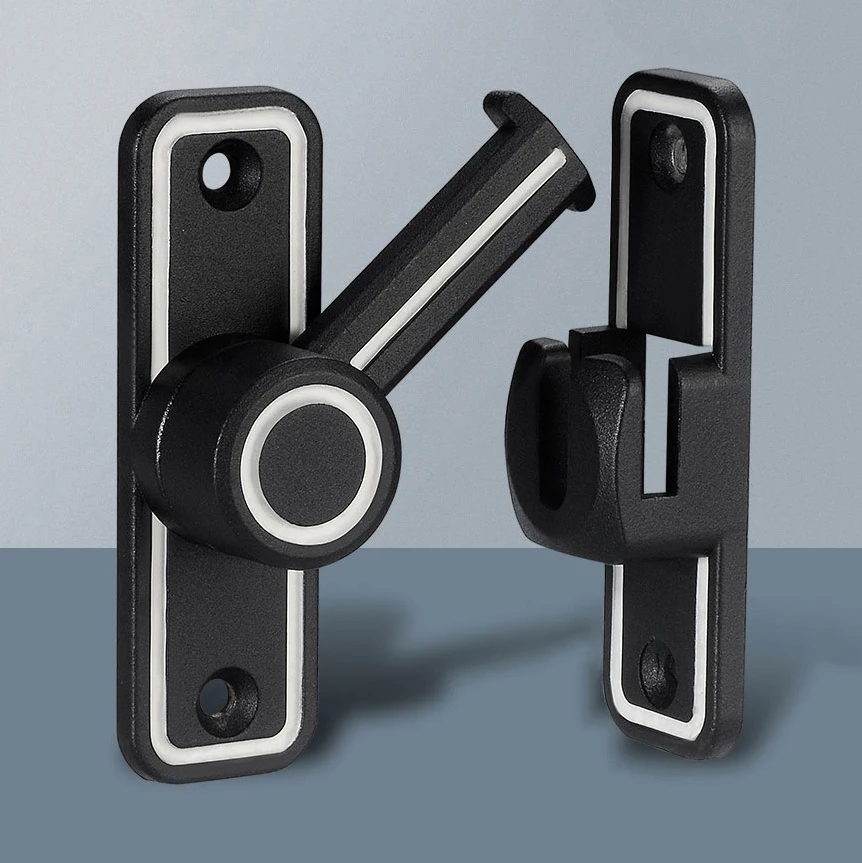 Black Luminous Barn Door Latch – Home Hardware Bathroom Accessories recenzja i cena
