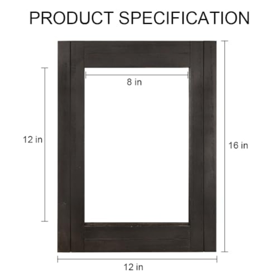 Rectangle Wall Mirror for Bath – Home Living Bathroom Vanity recenzja i cena