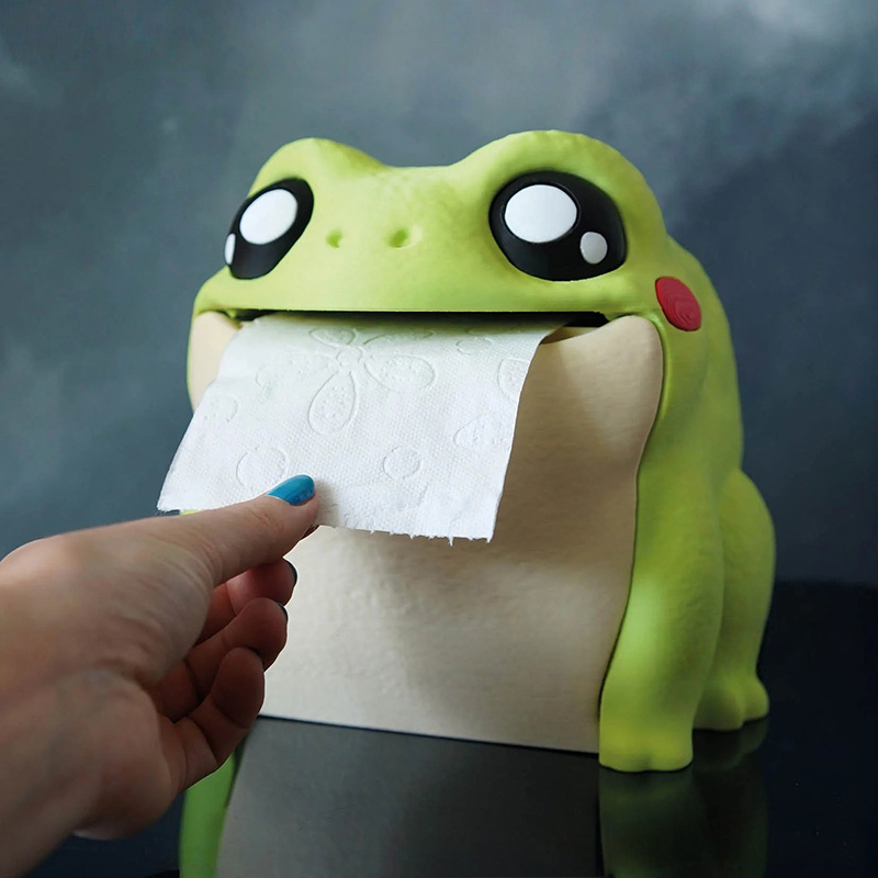 Funny Frog Tissue Box Portable – Home Bathroom Paper Towel Dispenser recenzja i cena
