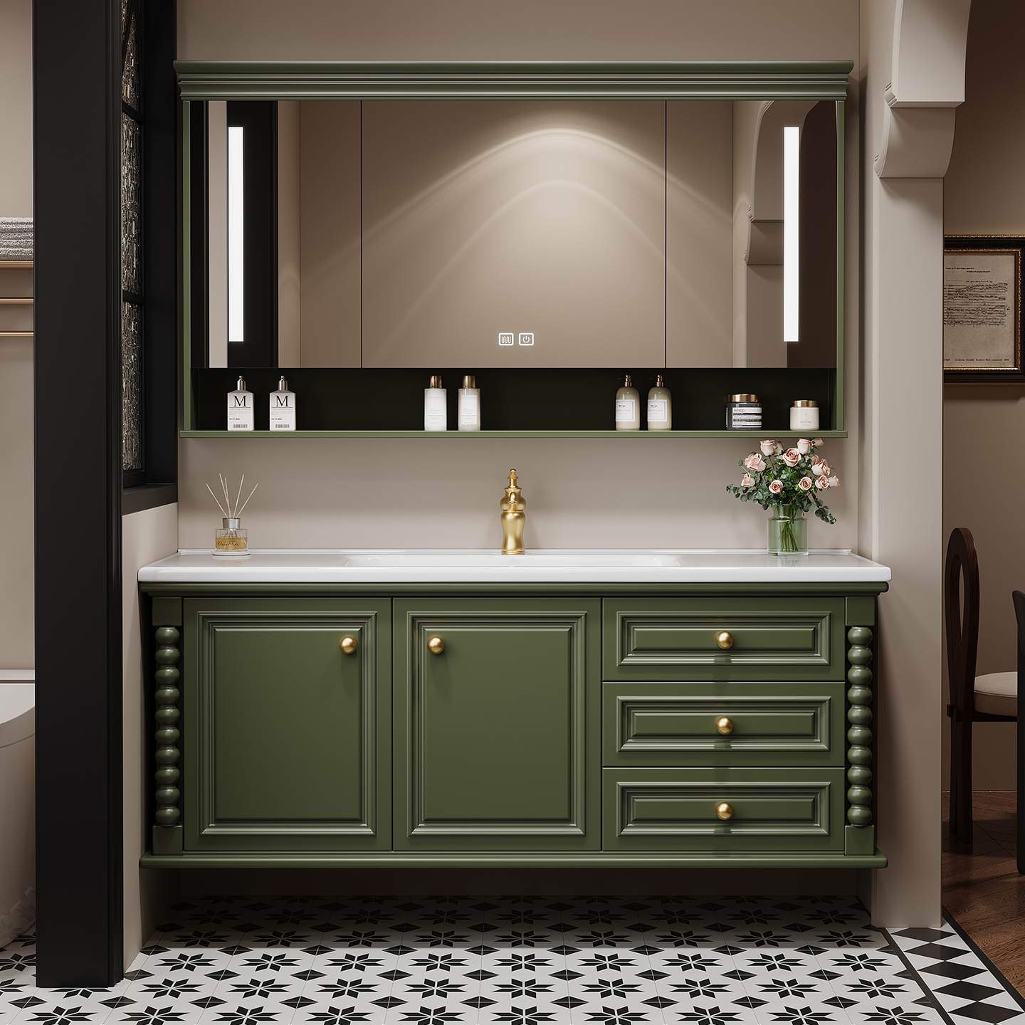 Storage Drawers Cupboard Toile – Home Bathroom Partition Wall recenzja i cena