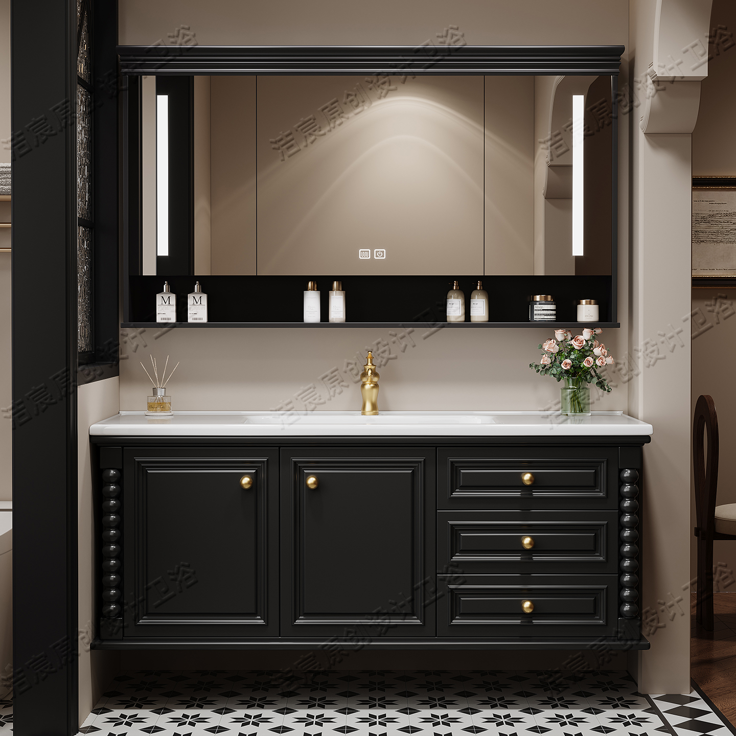 Storage Drawers Cupboard Toile – Home Bathroom Partition Wall recenzja i cena