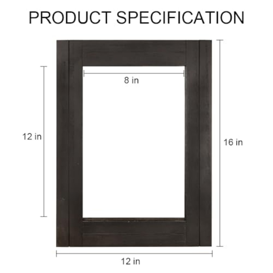 Rectangle Wall Mirror for Bath – Home Living Bathroom Vanity recenzja i cena