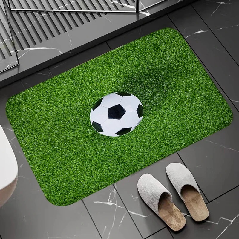 Soccer Field Pattern Door Mat  – Zara Home Bathroom Rug recenzja i cena