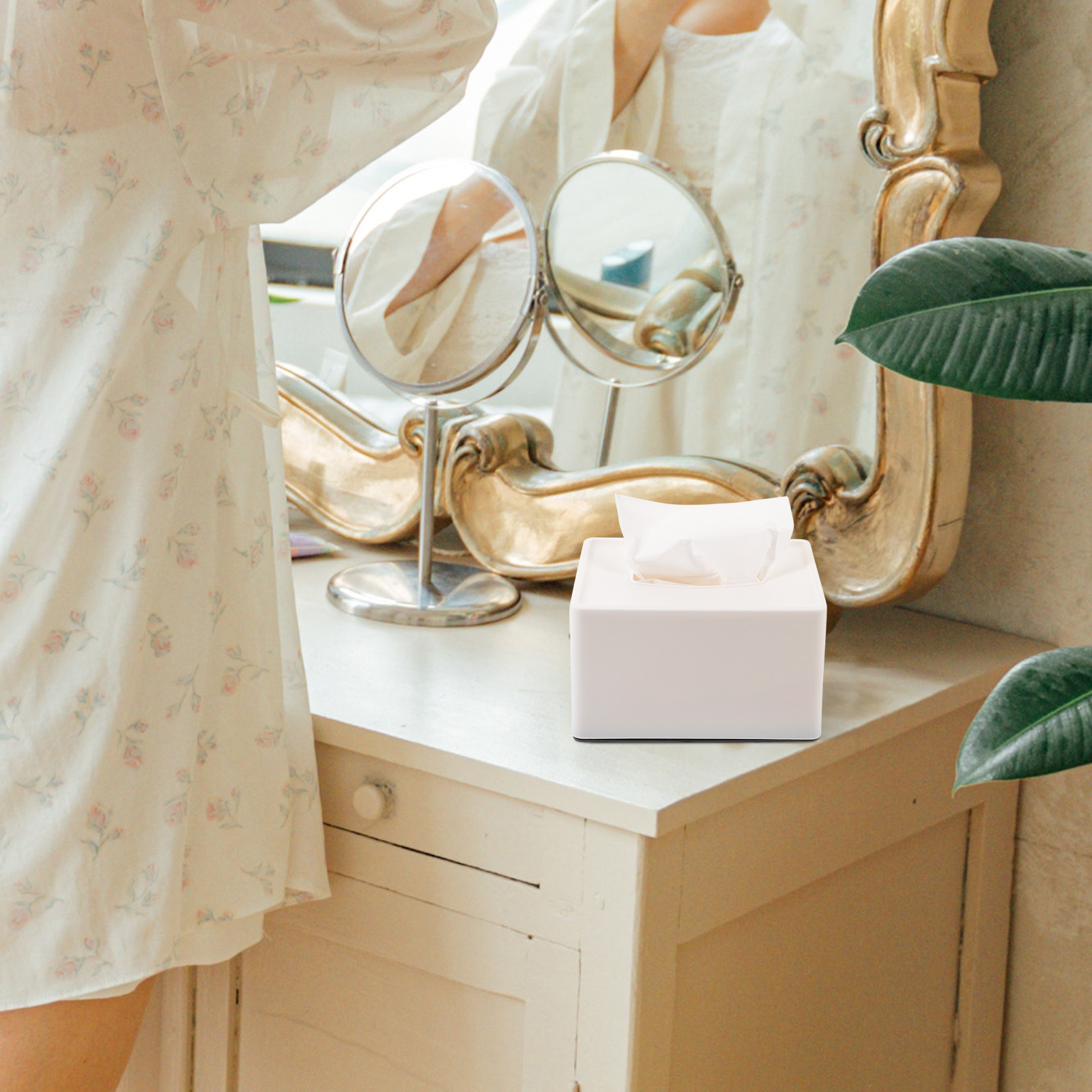 Stylish Compact Tissue Box Cov – Home Bathroom Paper Towel Dispenser recenzja i cena