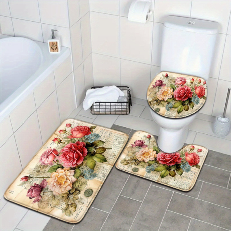 VIKAMA Vintage Floral Bath Mat – Zara Home Bathroom Rug recenzja i cena