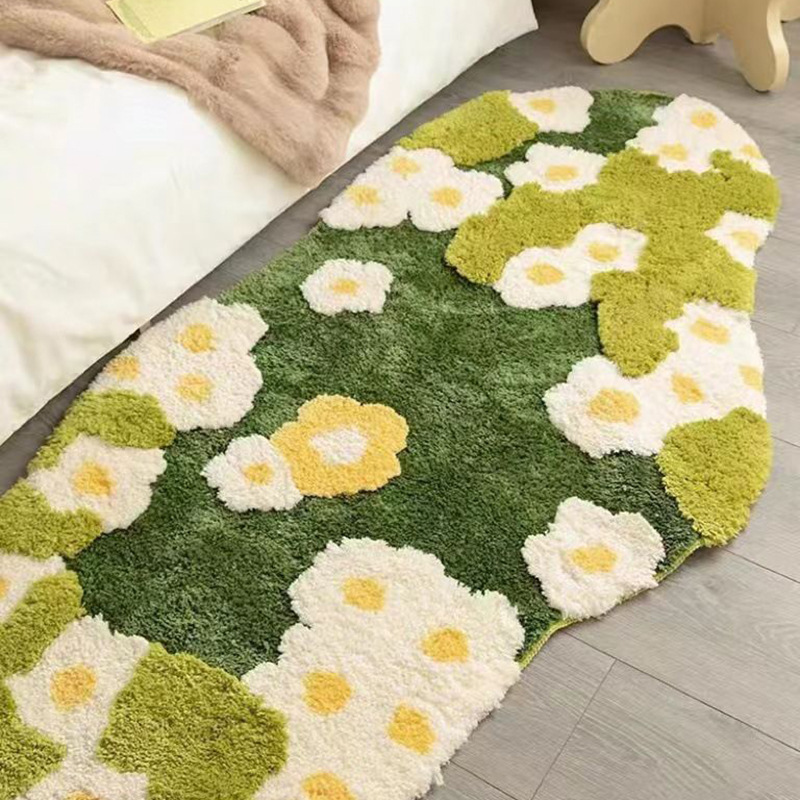 Aesthetic Tufting Moss Floral  – Zara Home Bathroom Rug recenzja i cena